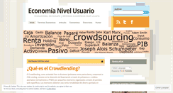 Desktop Screenshot of economianivelusuario.com